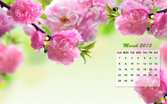 Month Wise Calendar Wallpaper March