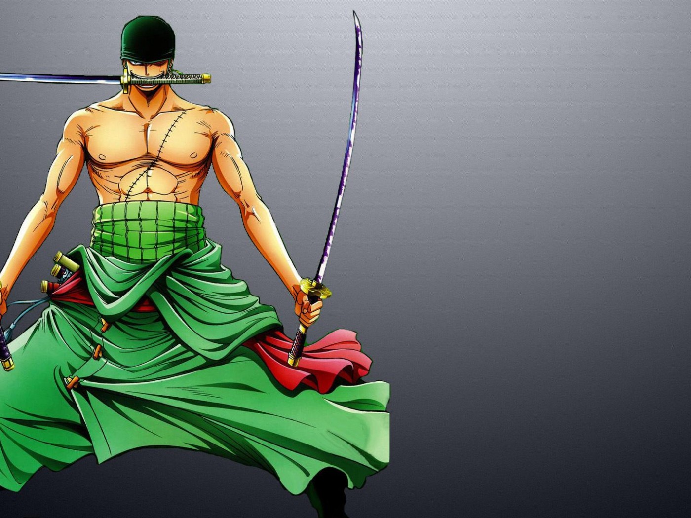 Roronoa Zoro with swords   One Piece HD desktop wallpaper