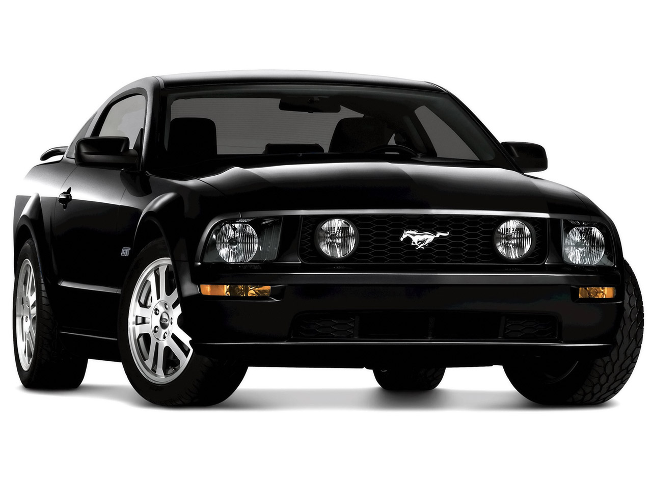 Ford Mustang Production Black Wallpaper