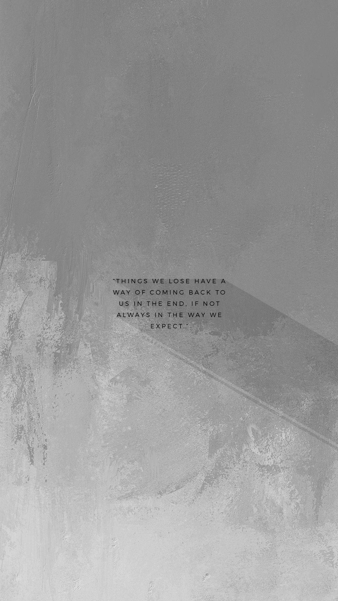 White Aesthetic iPhone Quote Wallpaper