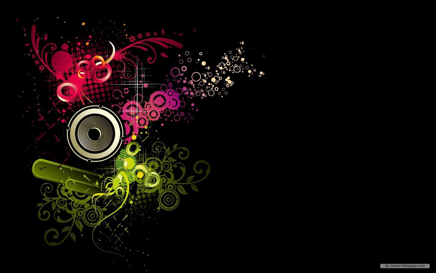 Wallpaper Art Vector Musical Theme