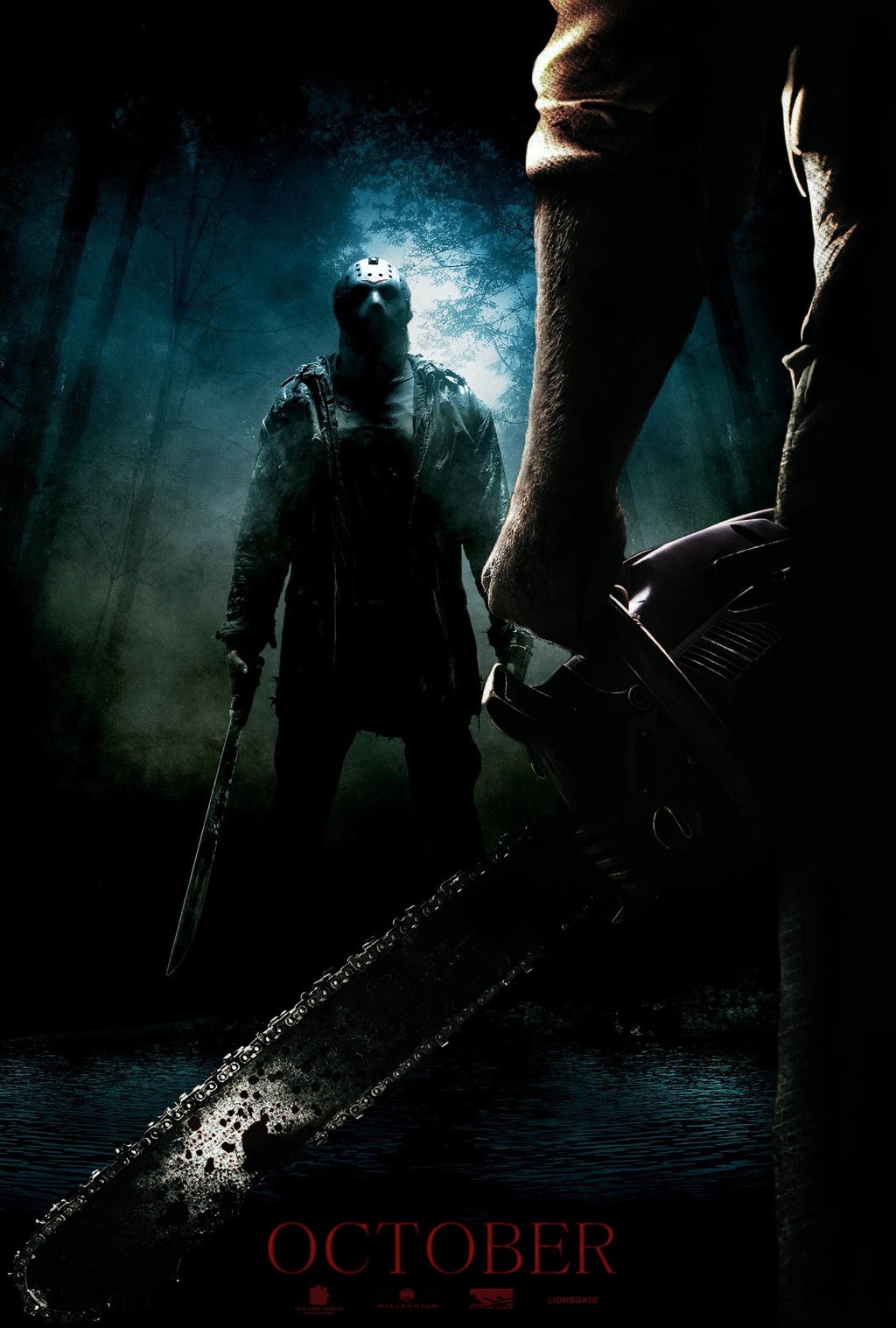 Jason Vs Leatherface Poster By Littleorphanawesome