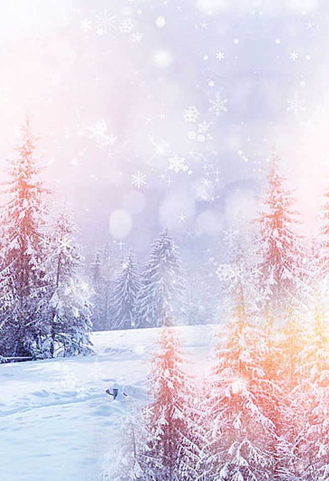 Romantic Fantasy Snowy Background Pretty