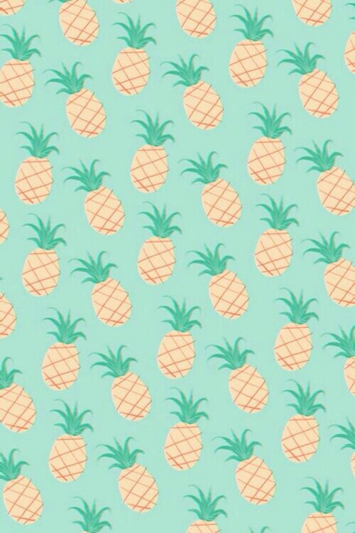 Background Cute Hipster iPhone Mint Pastel Pineapple Wallpaper