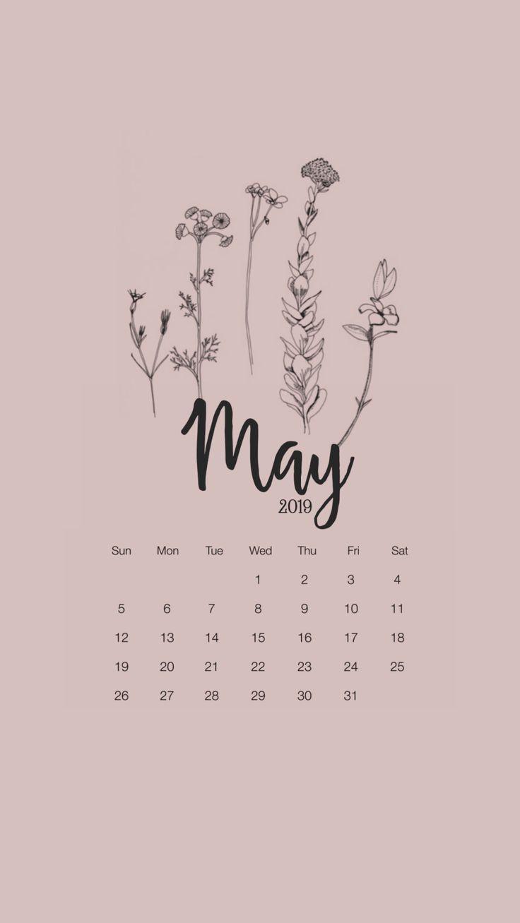 iPhone May Calendar Wallpaper