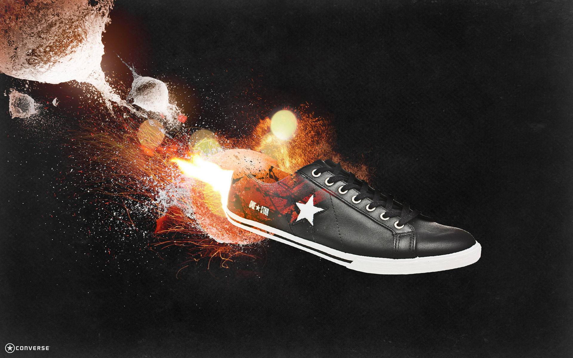 One Star Sneakers Shoes Wallpaper