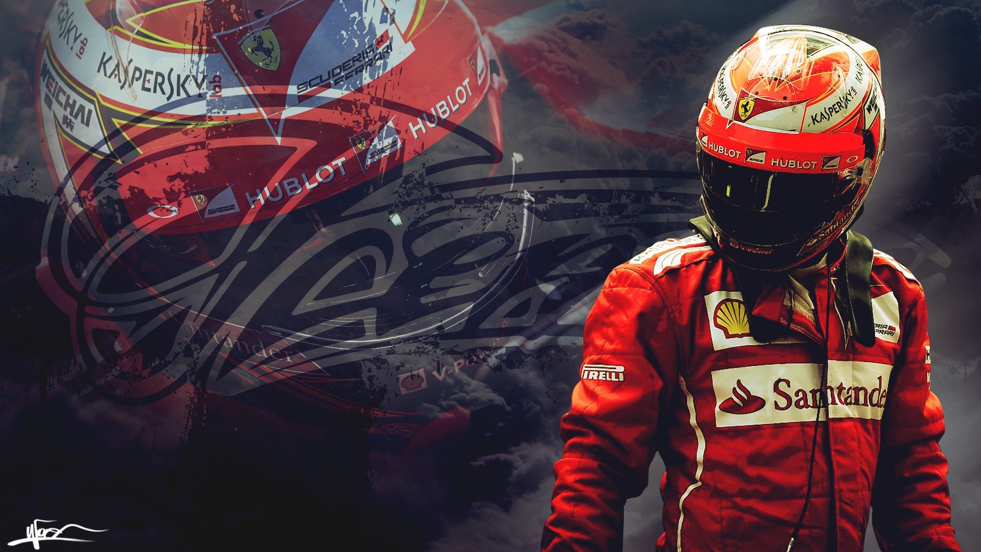 Kimi Raikkonen Ferrari Wallpaper