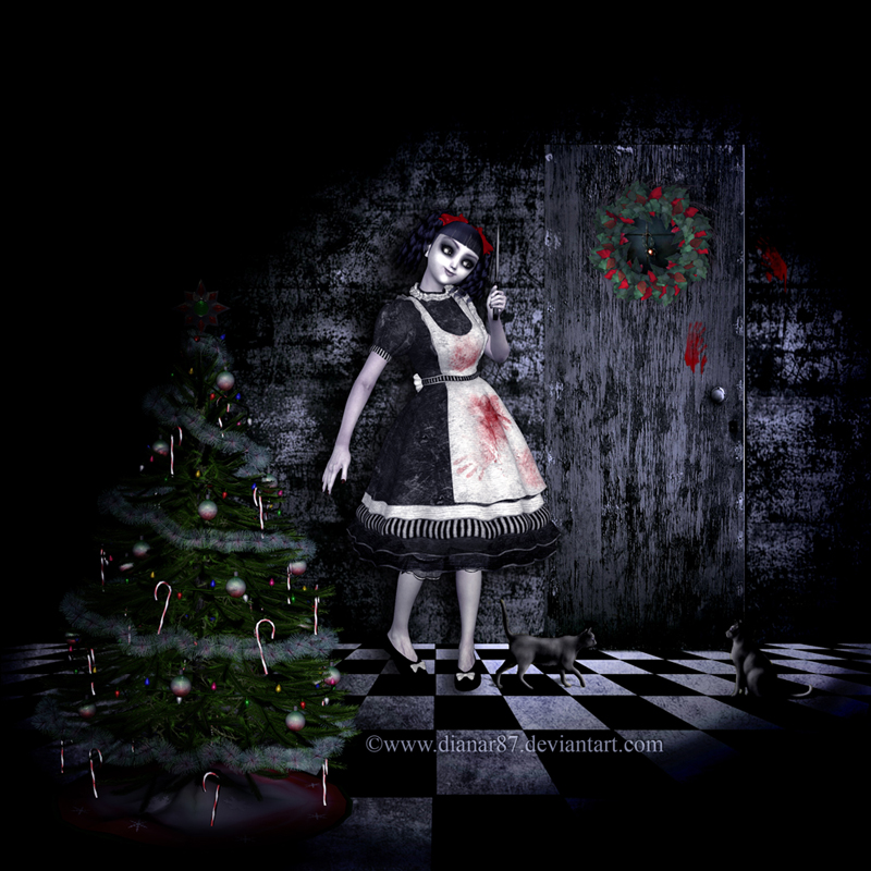 Horror Christmas Wallpaper Messy By Dianar87