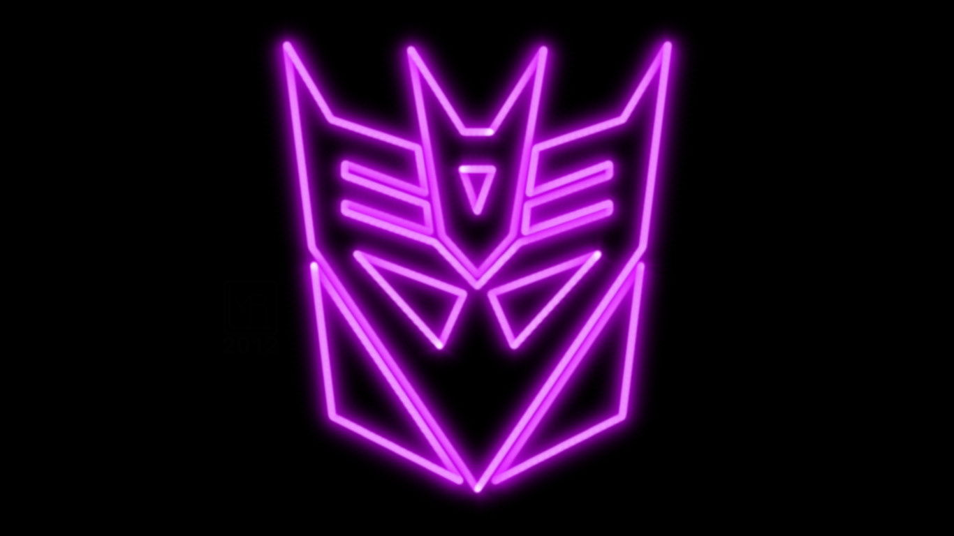 Decepticons Neon Symbol Wp By Morganrlewis