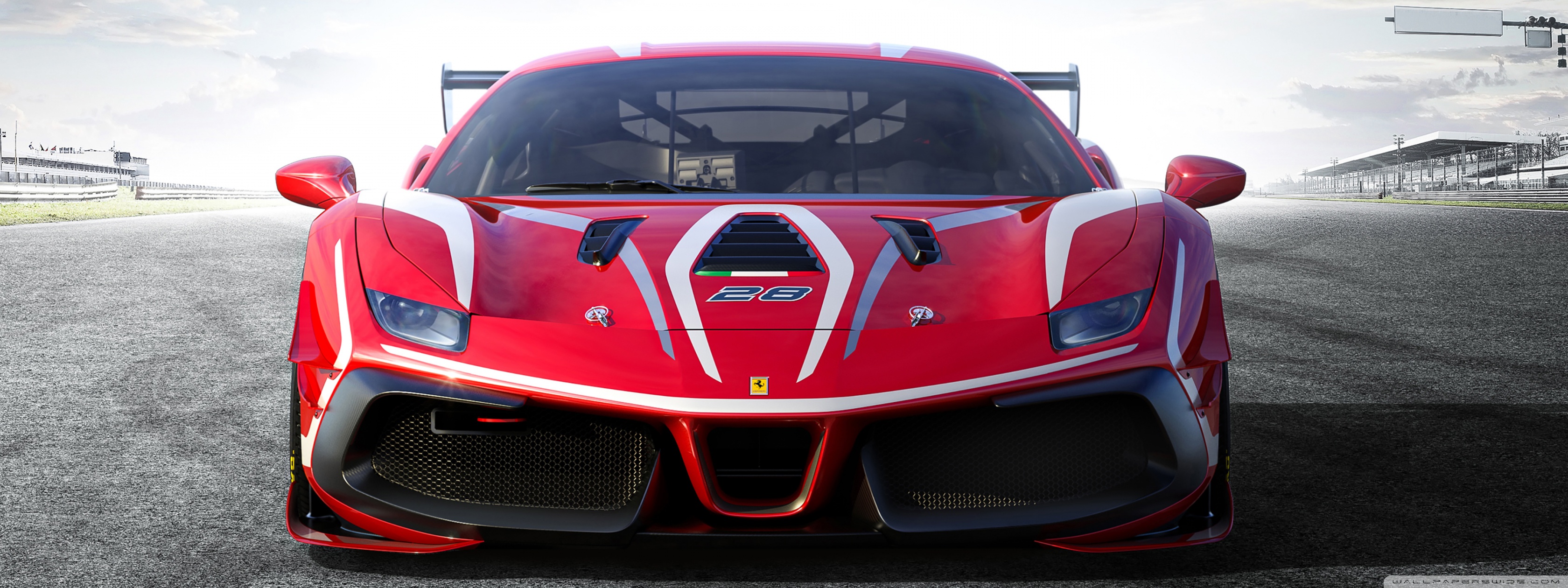 Ferrari Challenge Evo Race Car Ultra HD Desktop