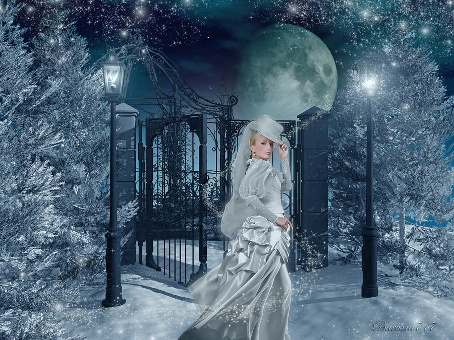 Victorian Winter Night By Barbara717