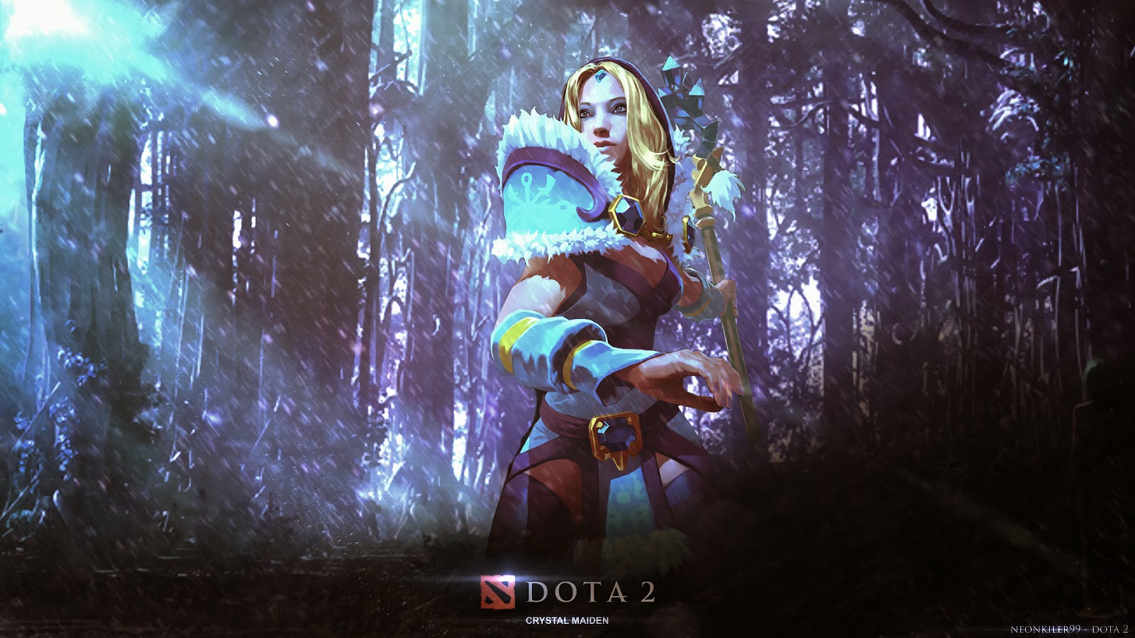 Dota Wallpaper Rylai The Crystal Maiden By