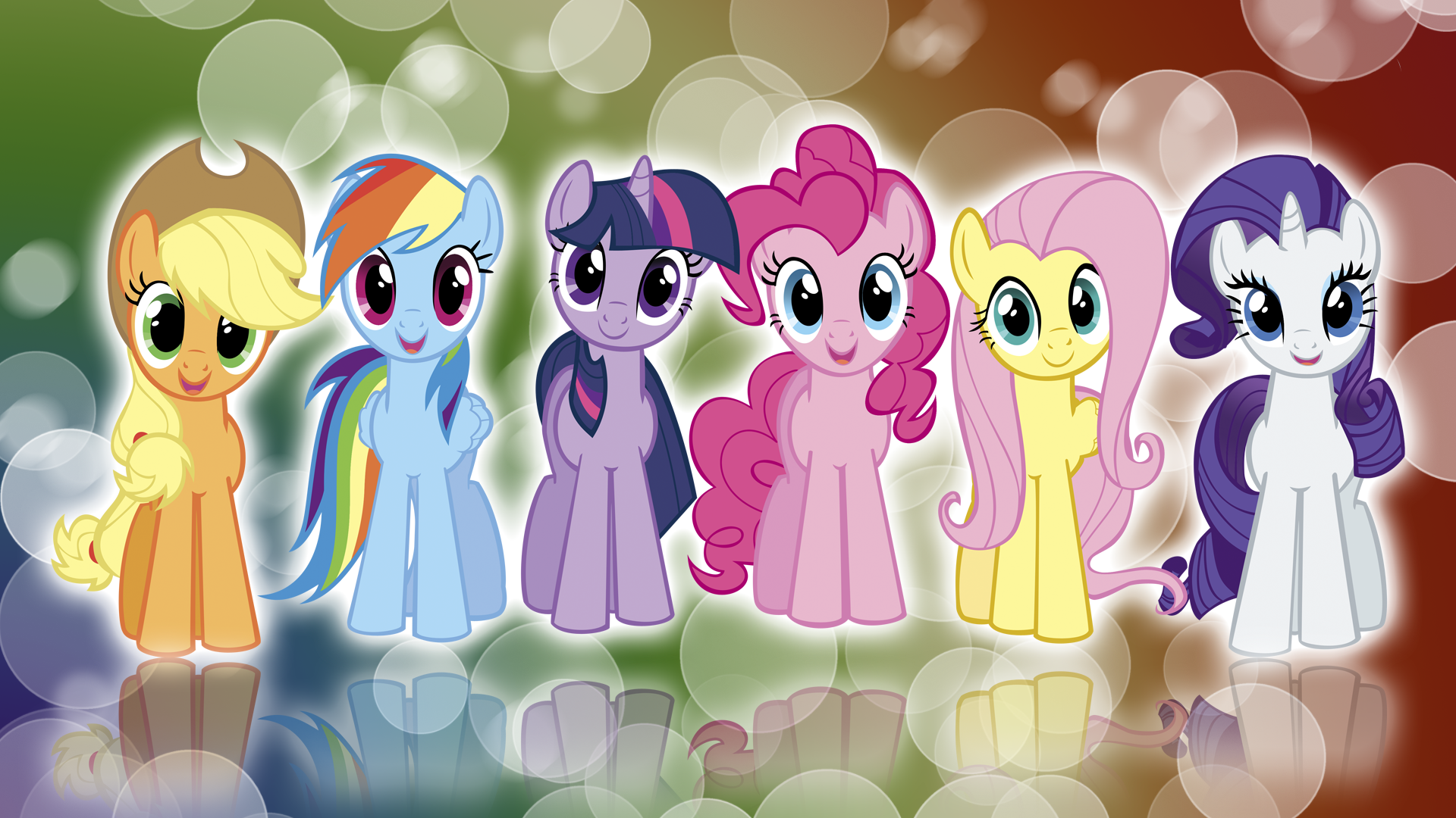 My Little Pony Fim Mane Colors Wallpaper By