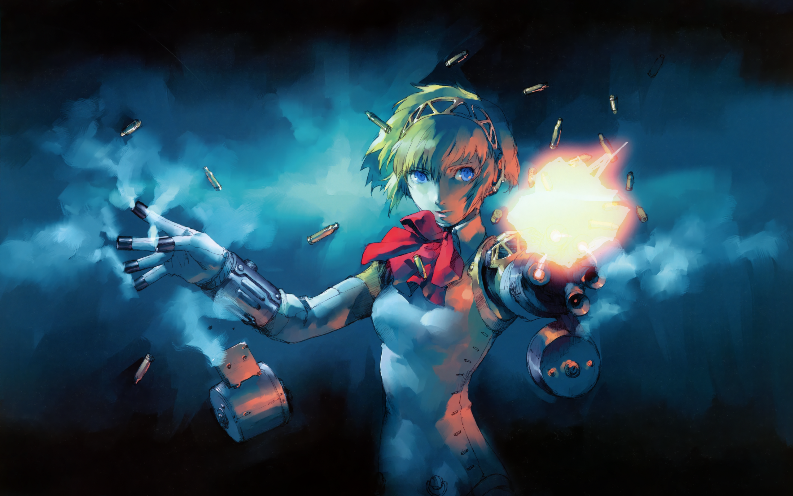 Anime Drawing Games Weapons Sci Fi Futuristic Girl Art Wallpaper
