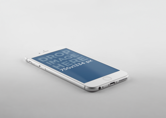 Products Device Mobile iPhone Mockup Over Grey Background