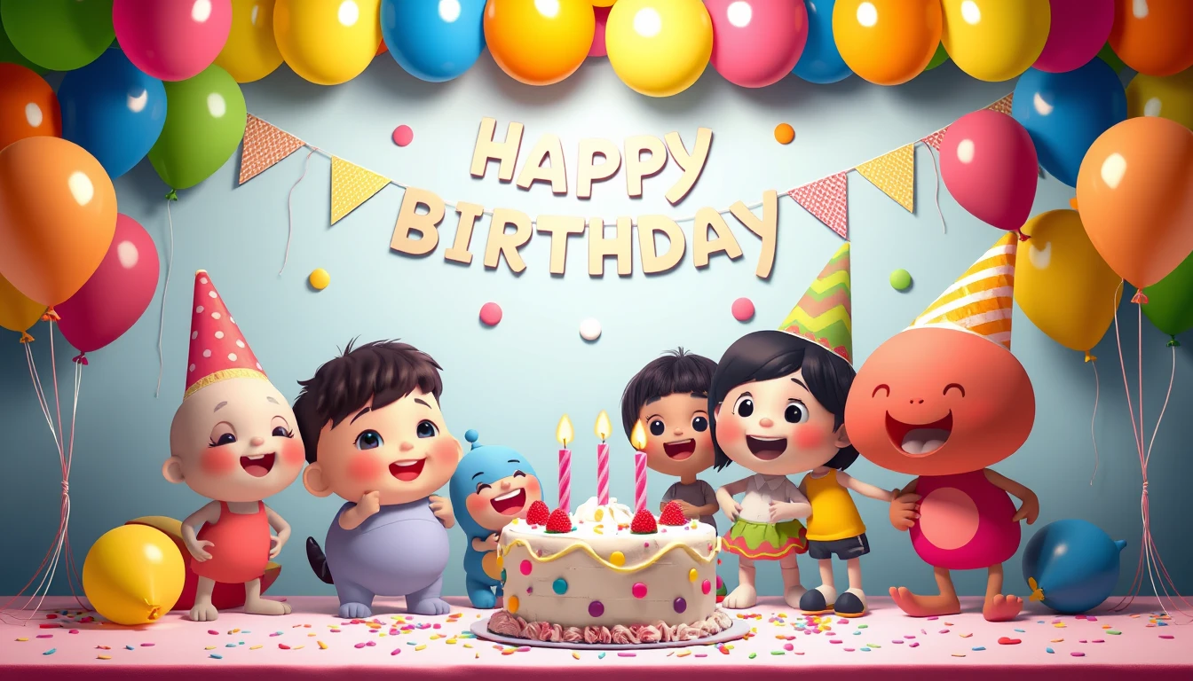 Cocomelon Happy BirtHDay Wallpaper