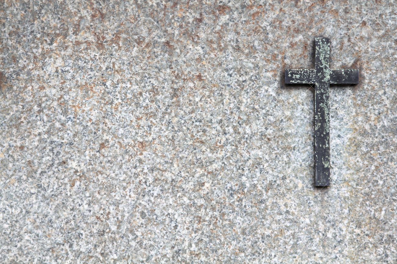 Free download Gravestone Texture Granite Stone And A Brass Cross