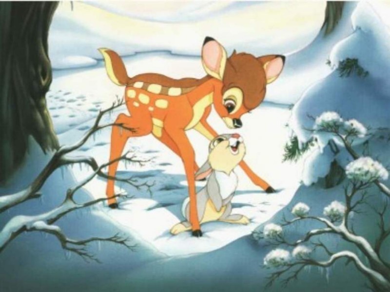 Bambi Image On Ice Hd Wallpaper And Background Photos