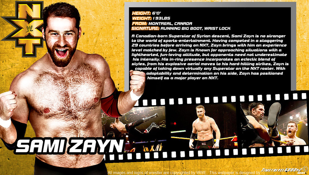 WWE Sami Zayn ID Wallpaper Widescreen by Timetravel6000v2 on
