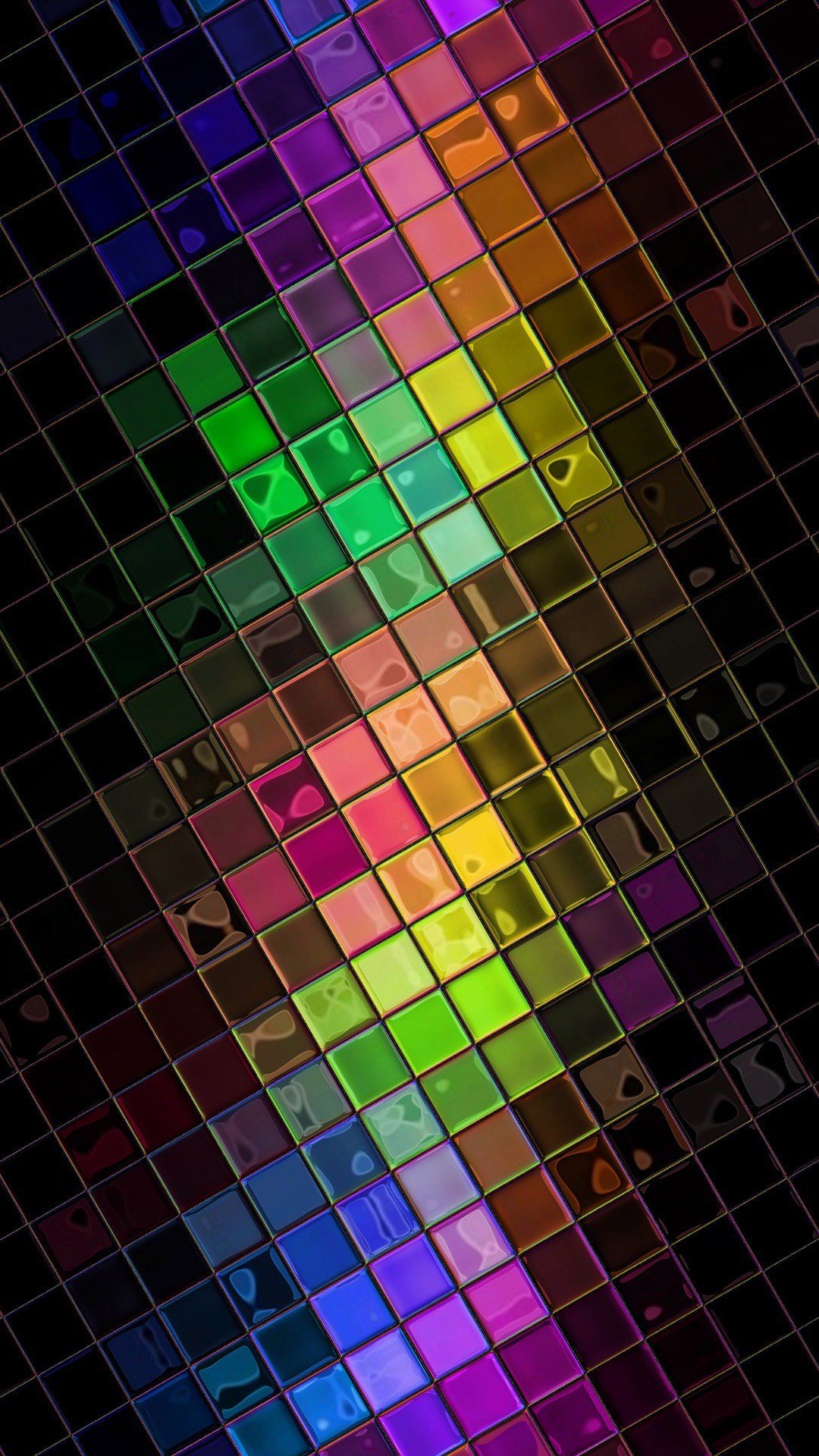 Squares Full HD Wallpaper For iPhone Plus