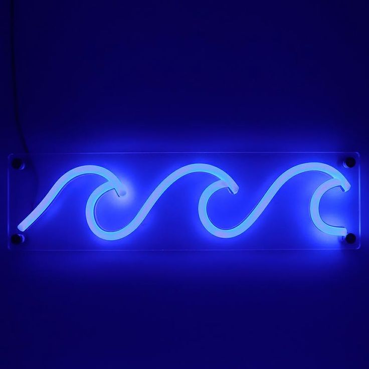 Wave Neon Light Custom Signstropical Decor Led