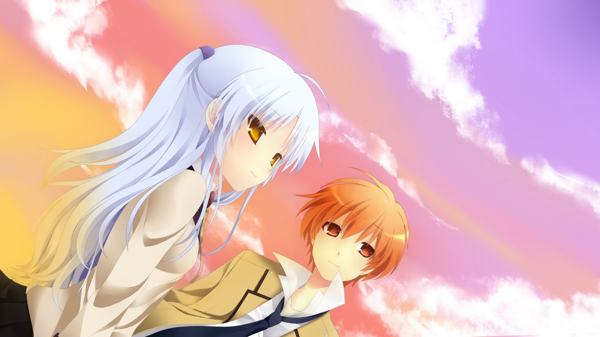 Anime Angel Beats Kanade Tachibana Yuzuru Otonashi Wallpaper