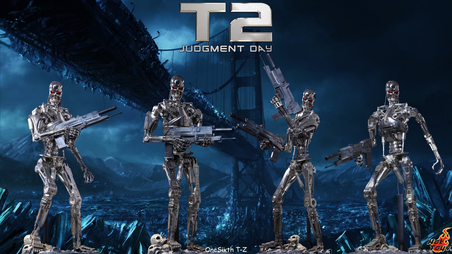  Judgment Day Hot Toys T 800 Endoskeleton 14 HD Wallpaper