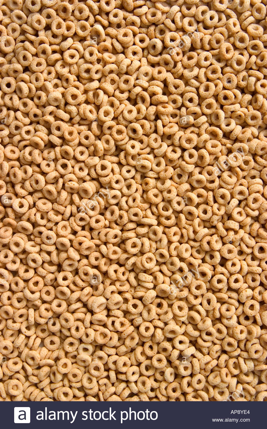 Cheerios Fill The Frame In This Image Stock Photo