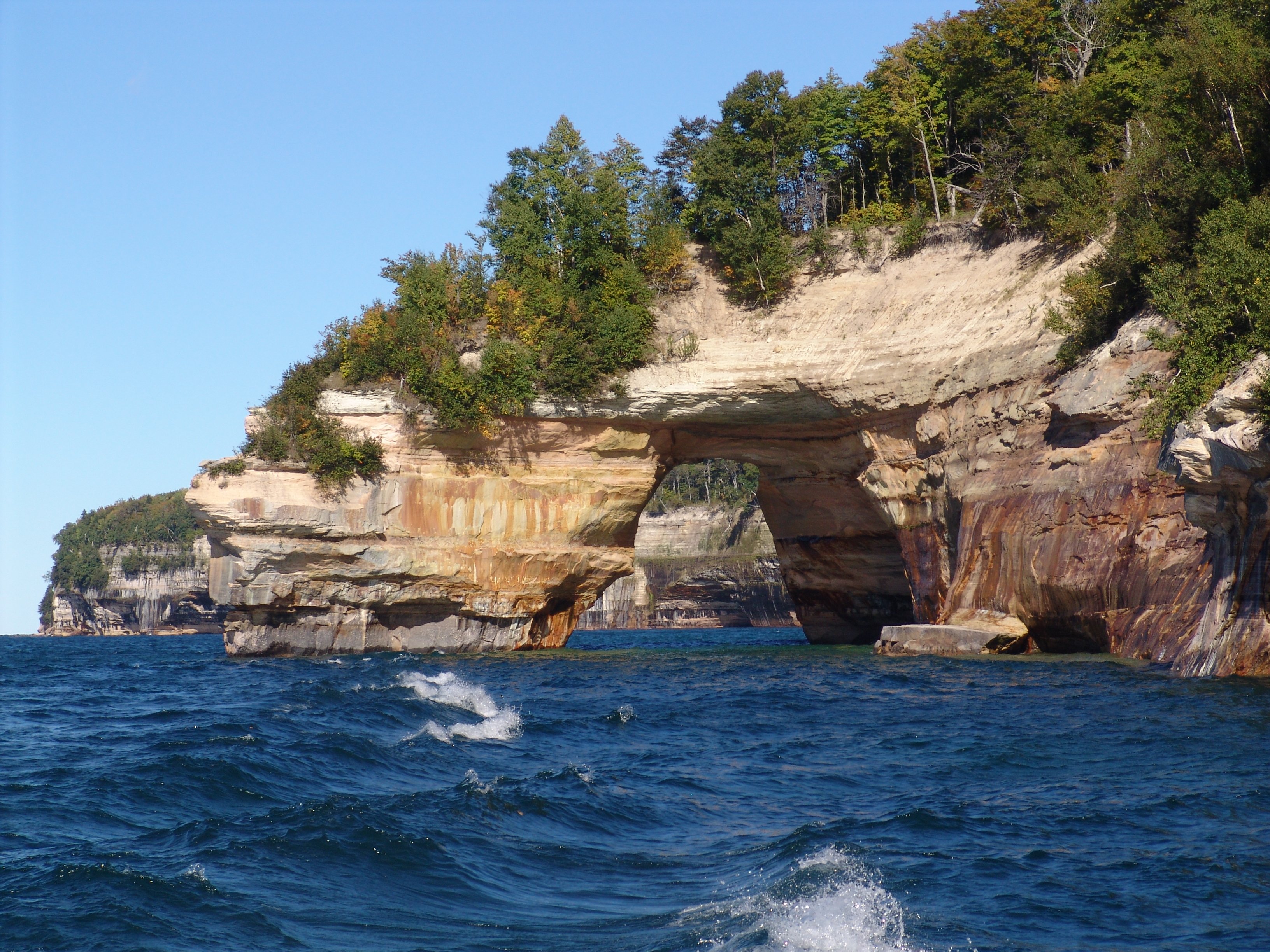 Pictured Rocks National Lakeshore Munising Michigan HD Wallpaper