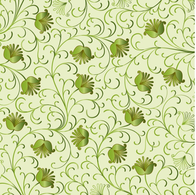 Green Floral Background Vector Graphics All Web