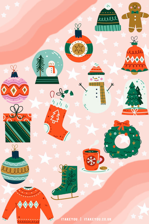 40+ Preppy Christmas Wallpaper Ideas : Present & Lightning I Take