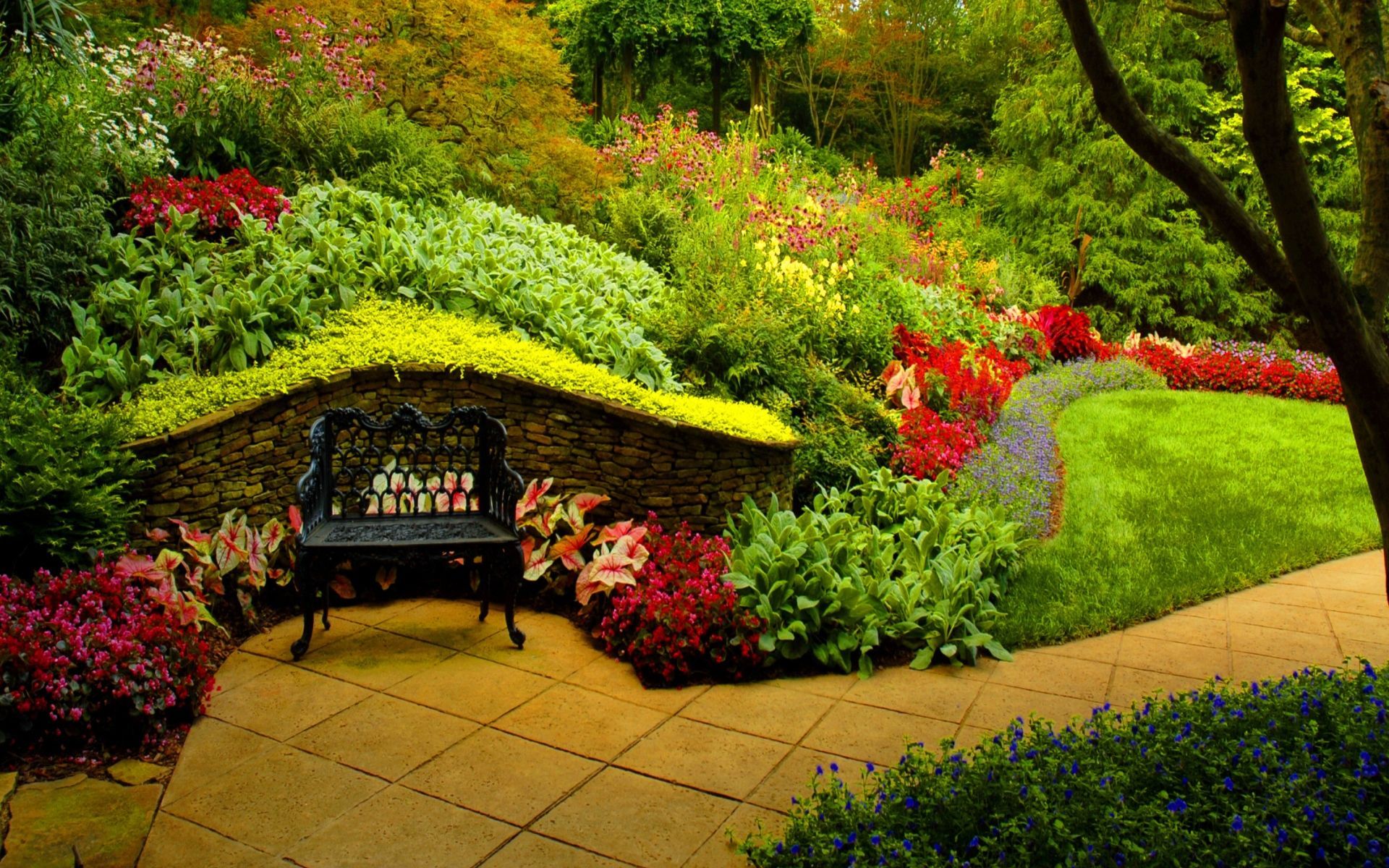 Garden Desktop Wallpaper On