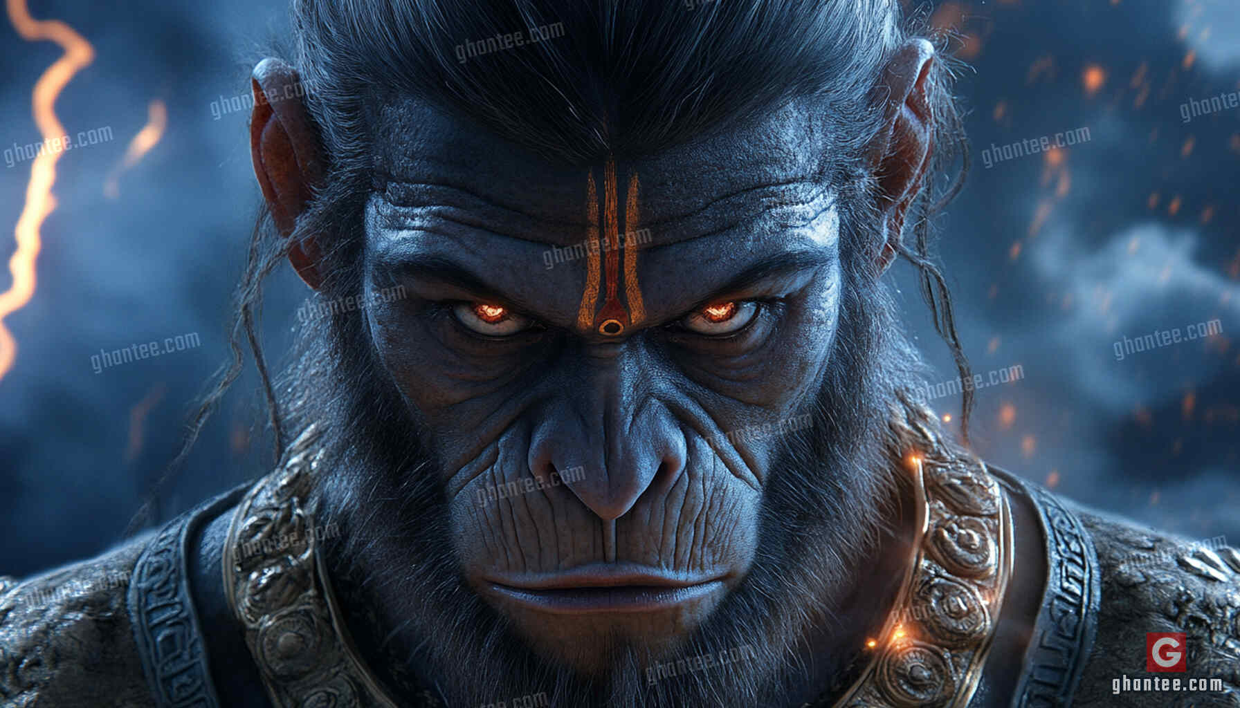God Hanuman HD Realistic Wallpaper For Pc
