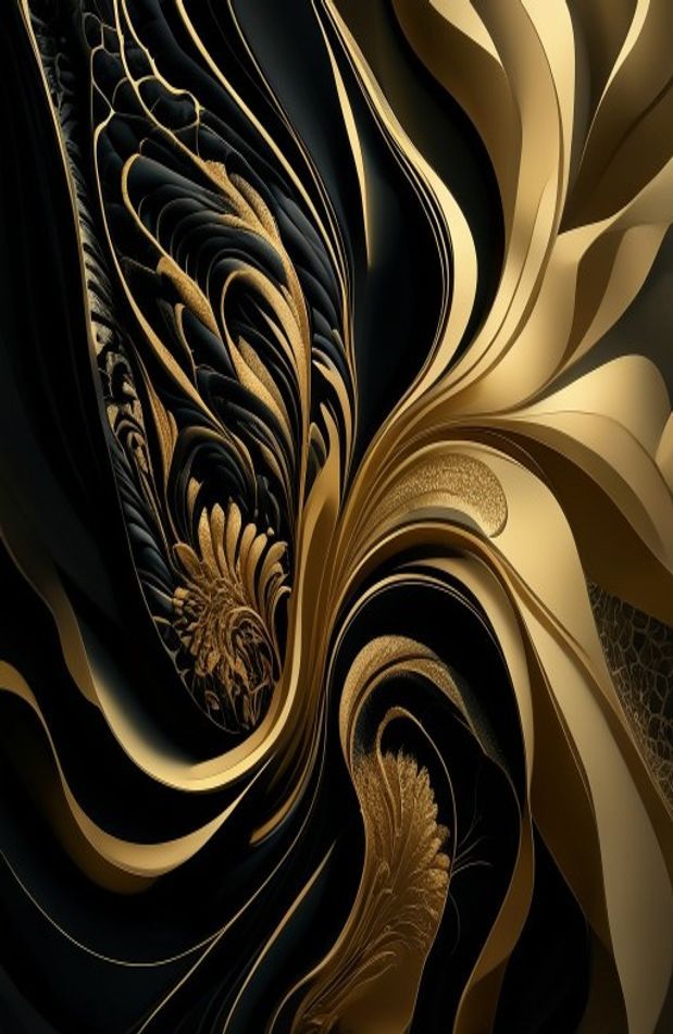 Black And Gold Hd Wallpaper