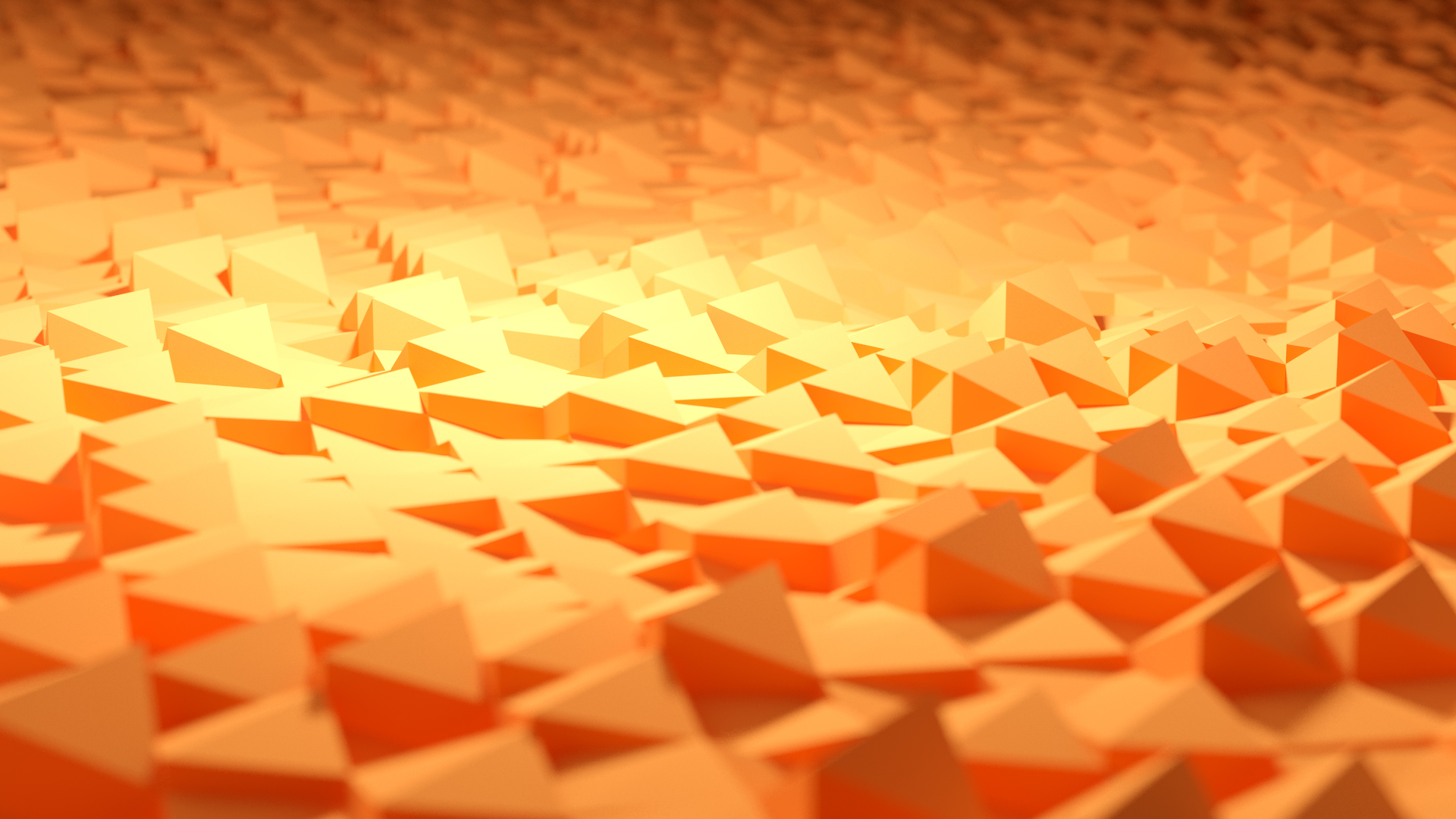 Desktop Orange Geometric Wallpaper Green