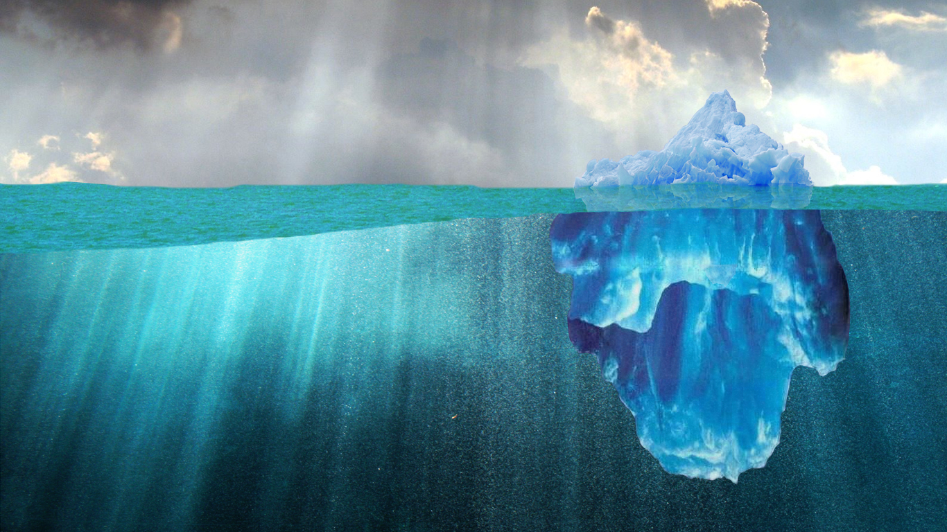 Underwater Iceberg By Fanois Desktop Wallpaper
