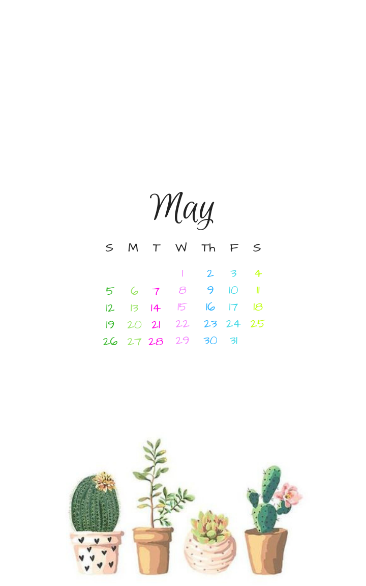 May iPhone Lock Screen Background Wallpaper Calendar Fondos