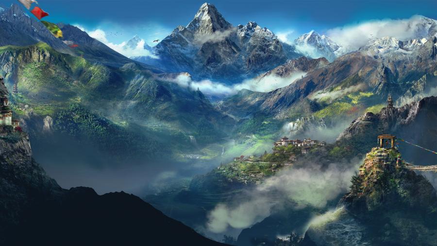 Far Cry Himalayas Game Poster 4k Wallpaper
