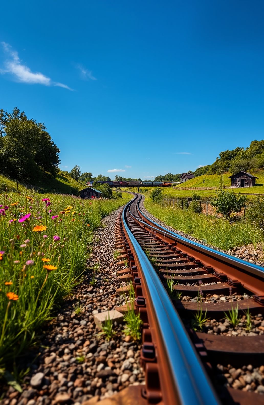 HD Train Tracks Wallpaper
