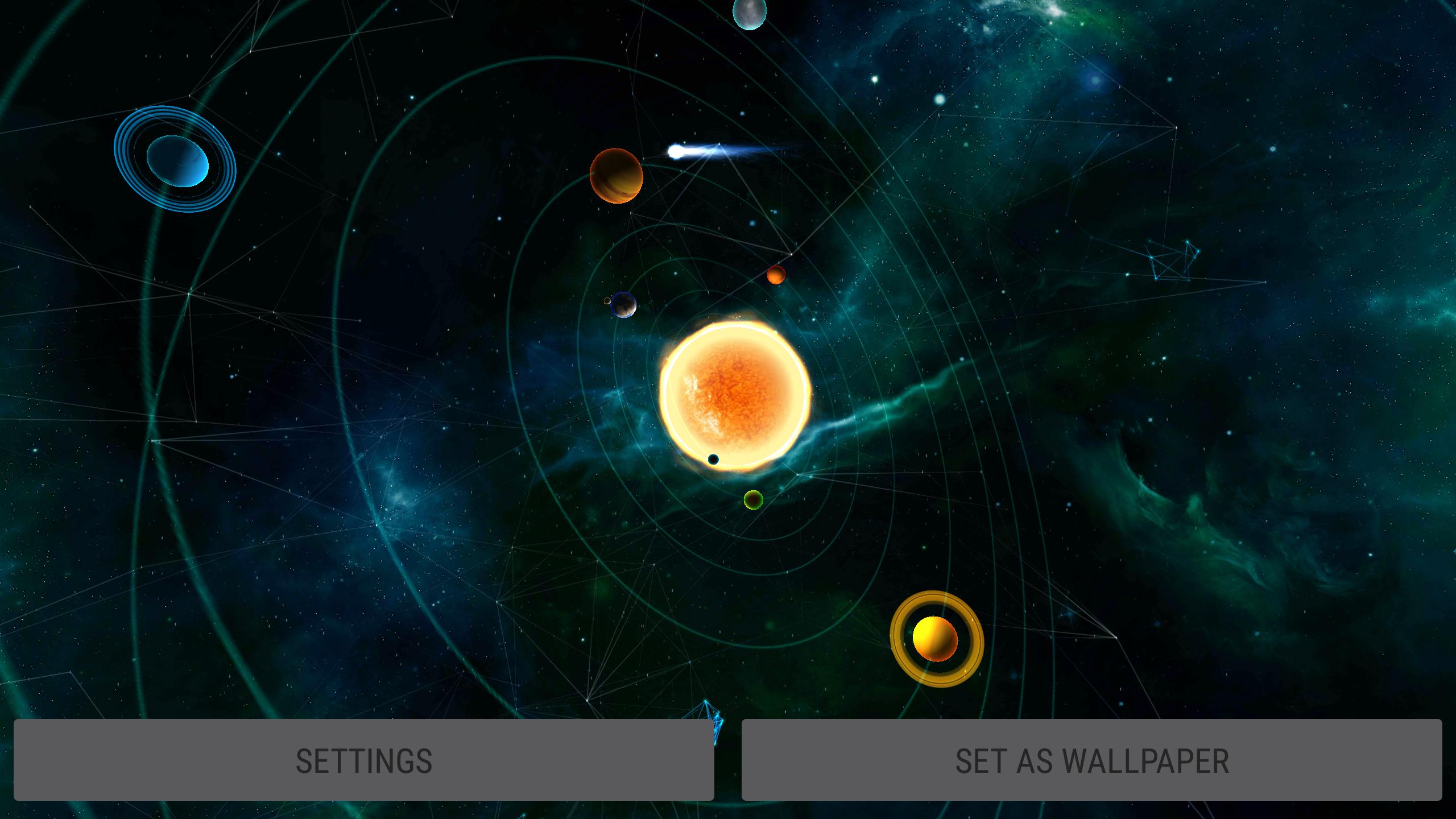Gyro Solar System 3d Live Wallpaper For Android Apk