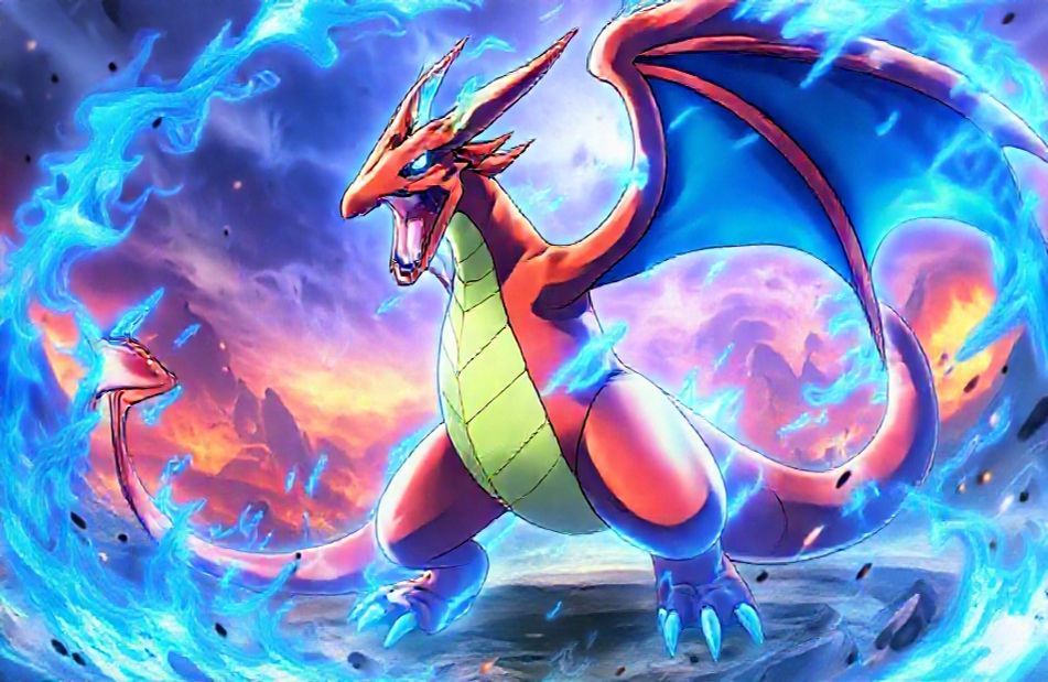 Pokemon Mega Charizard X Wallpaper