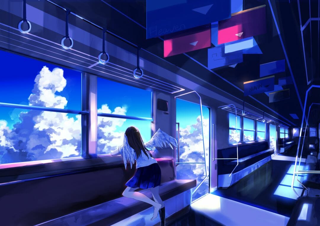 HD wallpaper: blue-haired female anime character digital wallpaper, anime  girls | Wallpaper Flare