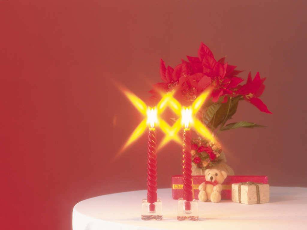 Romantic Canldle lights Christmas Candles   Christmas Wallpaper