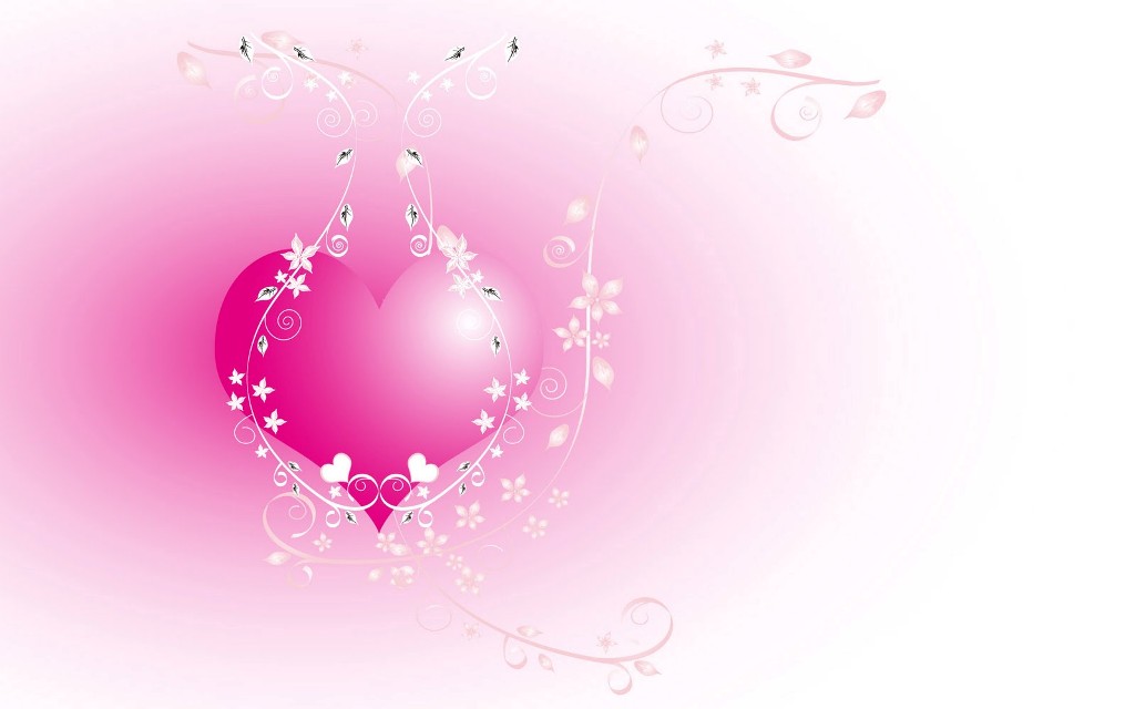 Romantic Pink Heart Wallpaper S Directory Photo
