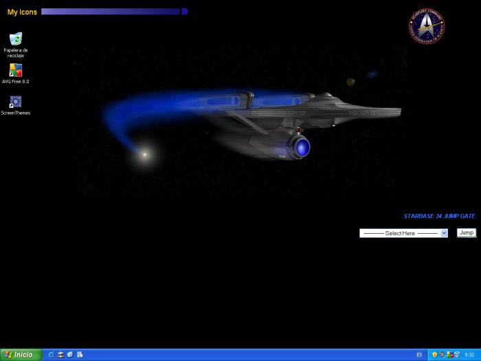 Star Trek Active Desktop Wallpaper es un fondo de Escritorio diseado