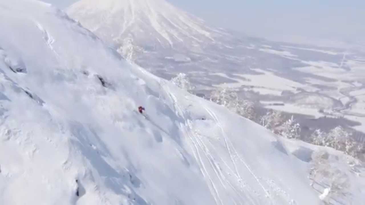 Heli Skiing With Mt Yotei In The Background Hokkaido Backcountry