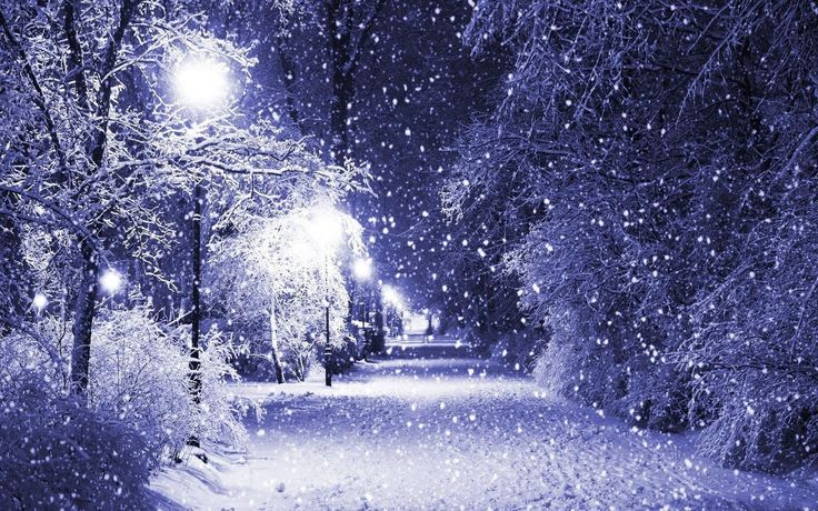 World Most Beautiful Snow Scenes Night Scene Wallpaper Background