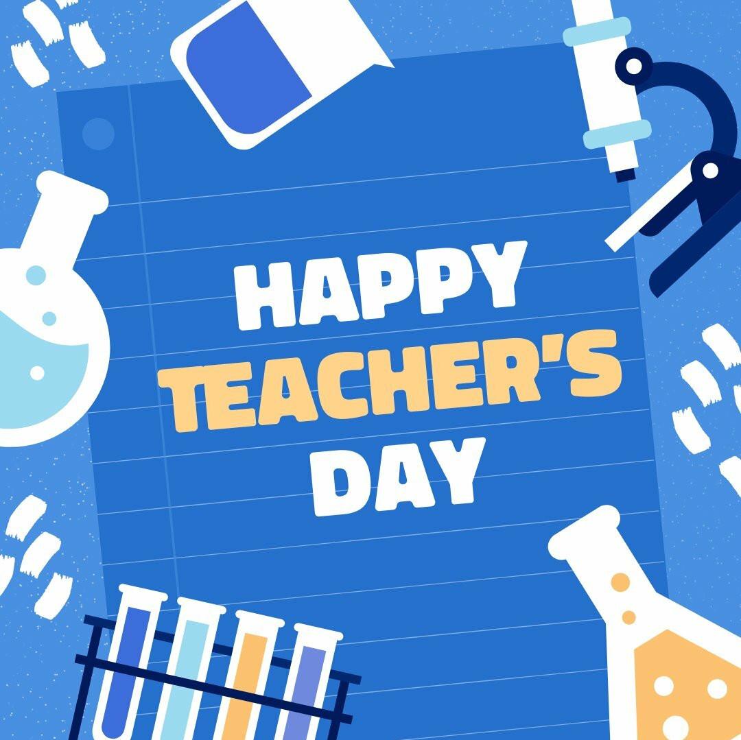 Happy Teacher S Day Instagram Post Piktochart