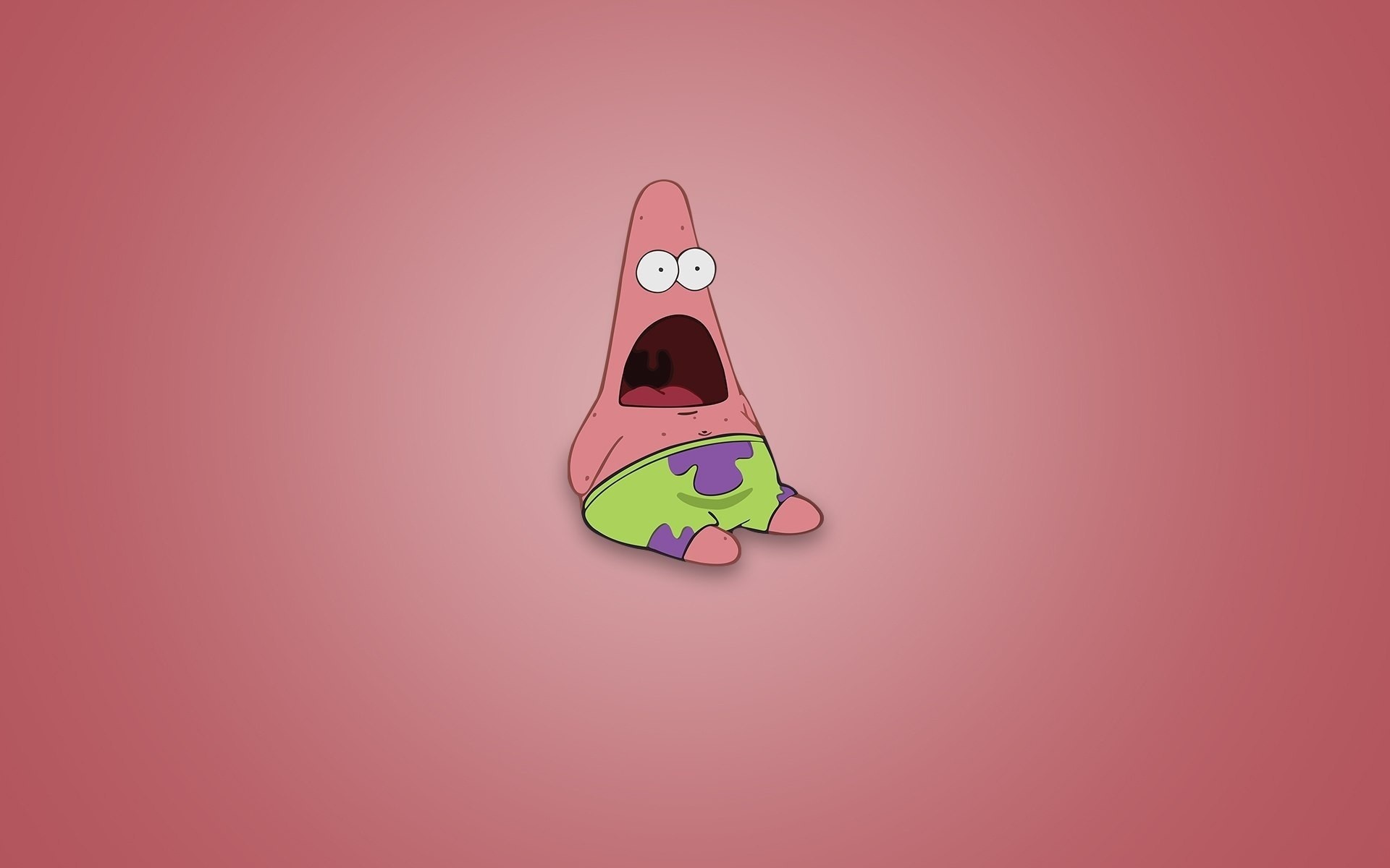 Surprised Patrick Pink Background Wallpaper And Image