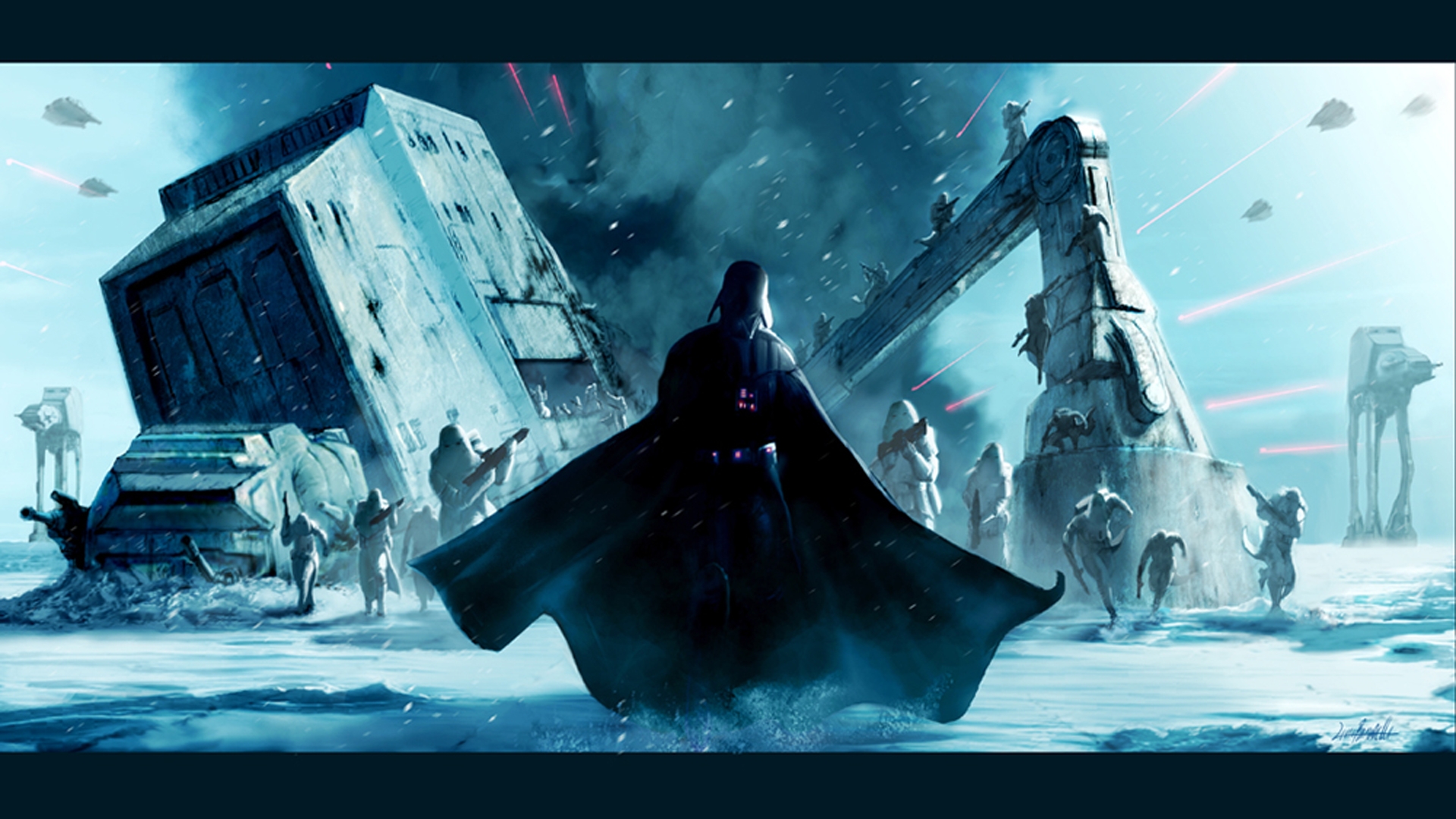 Star Wars Darth Vader Hoth HD Wallpaper 1920x1080